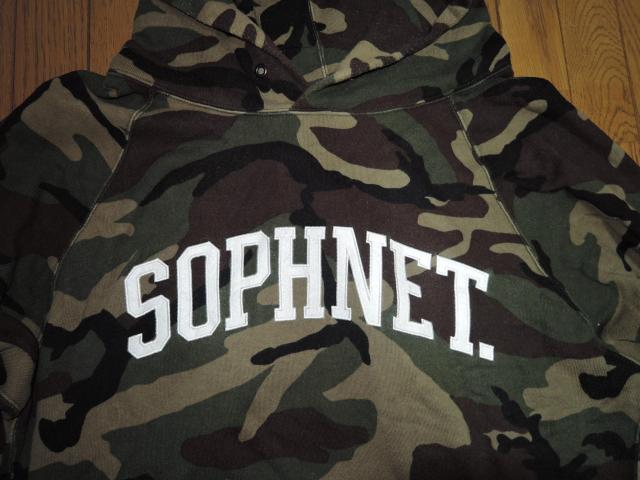 SOPHNET. ソフネット 迷彩柄 LOGOロゴ スウェット パーカー M プルオーバー < ブランド  SOPHNET. ソフネット 迷彩柄 LOGOロゴ スウェット パーカー M プルオーバー < ブランドの