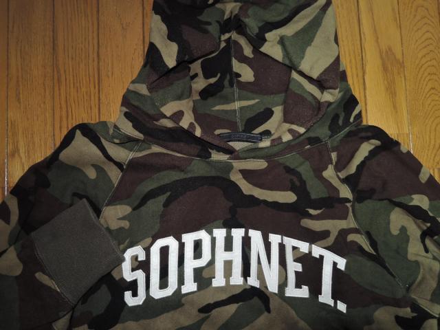 SOPHNET. ソフネット 迷彩柄 LOGOロゴ スウェット パーカー M プルオーバー < ブランド  SOPHNET. ソフネット 迷彩柄 LOGOロゴ スウェット パーカー M プルオーバー < ブランドの