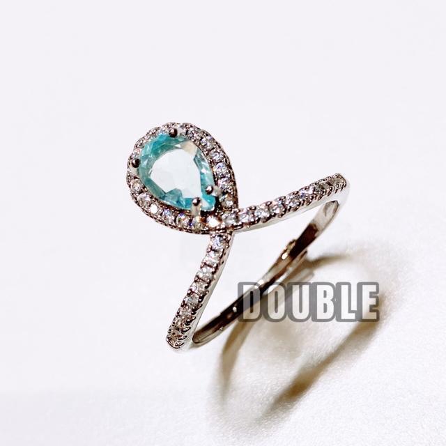 高品質 1ct ドロップ型 ブルートパーズリング < 女性アクセサリー/時計  高品質 1ct ドロップ型 ブルートパーズリング  < 女性アクセサリー/時計の