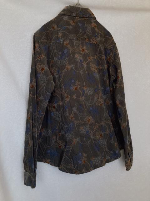 JEAN-COX 長袖 コーデュロイ 花柄 カーキー ブラウス F カジュアル N2m < 女性ファッション  JEAN-COX 長袖 コーデュロイ 花柄 カーキー ブラウス F カジュアル N2m < 女性ファッションの