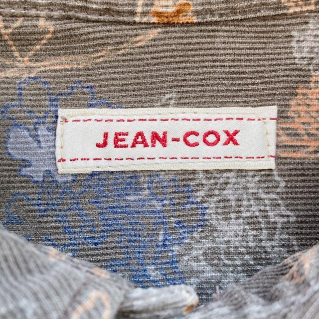 JEAN-COX 長袖 コーデュロイ 花柄 カーキー ブラウス F カジュアル N2m < 女性ファッション  JEAN-COX 長袖 コーデュロイ 花柄 カーキー ブラウス F カジュアル N2m < 女性ファッションの