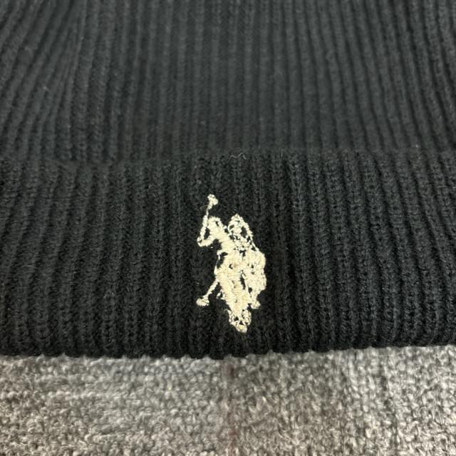 即決 U.S.POLO ASSN. ニット帽 ビーニー ブラック < 男性ファッション  即決 U.S.POLO ASSN. ニット帽 ビーニー ブラック < 男性ファッションの