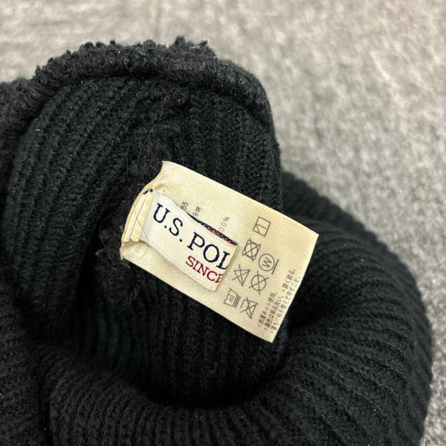 即決 U.S.POLO ASSN. ニット帽 ビーニー ブラック < 男性ファッション  即決 U.S.POLO ASSN. ニット帽 ビーニー ブラック < 男性ファッションの