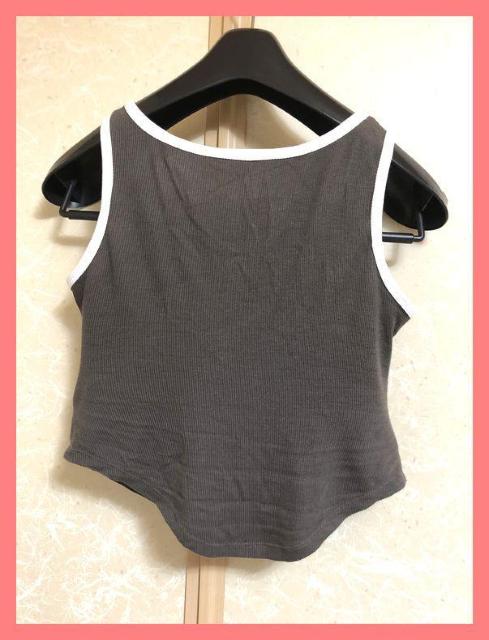 ☆今期超美品☆柔らかレーヨン☆一枚でOK♪ロゴブラトップタンク茶☆ < 女性ファッション ☆今期超美品☆柔らかレーヨン☆一枚でOK♪ロゴブラトップタンク茶☆ < 女性ファッションの