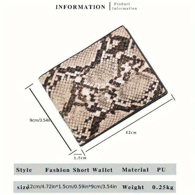 お試し価格490円★動物柄が施されたヨーロッパ風の短いメンズウォレット。PVC素材 アプリコット < 女性ファッション  お試し価格490円★動物柄が施されたヨーロッパ風の短いメンズウォレット。PVC素材 アプリコット < 女性ファッションの