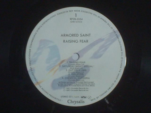 CWOEtBA[iRAISING FEARj / A[}[hEZCgiARMORED SAINTj @іLP  CD/DVD/rfI 