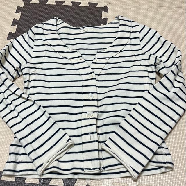 可愛い shipsのボーダーカーディガン < ブランド  可愛い shipsのボーダーカーディガン  < ブランドの