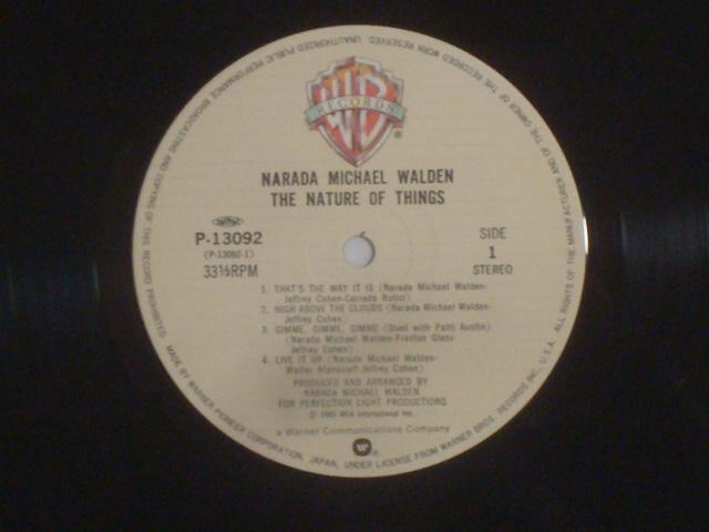 THE NATURE OF THINGS / NARADA MICHAEL WALDEN  帯/シュリンク付LP < CD/DVD/ビデオ  THE NATURE OF THINGS / NARADA MICHAEL WALDEN  帯/シュリンク付LP < CD/DVD/ビデオの