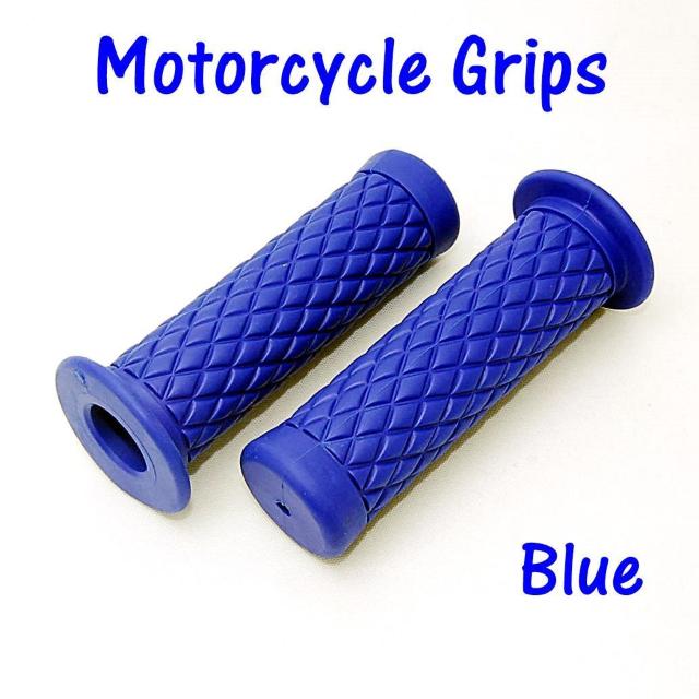 ダイヤ柄 ラバーハンドルグリップ ブルー 非貫通式 22.2径用 汎用 バイク ラバーグリップ カスタム ハンドル グリップ 青 < 自動車/バイク ダイヤ柄 ラバーハンドルグリップ ブルー 非貫通式 22.2径用 汎用 バイク ラバーグリップ カスタム ハンドル グリップ 青 < 自動車/バイク