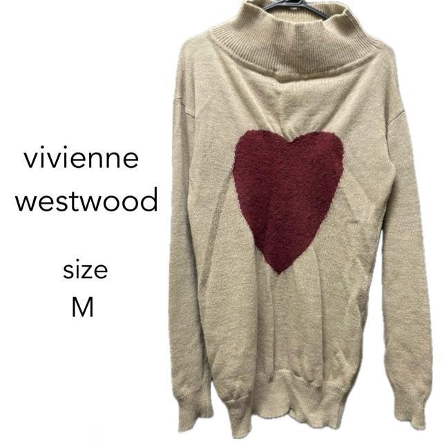 vivienne westwood ハート柄 ハイネック 長袖 ニット < 女性ファッション vivienne westwood ハート柄 ハイネック 長袖 ニット < 女性ファッションの