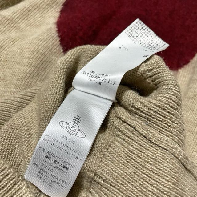 vivienne westwood ハート柄 ハイネック 長袖 ニット < 女性ファッション vivienne westwood ハート柄 ハイネック 長袖 ニット < 女性ファッションの