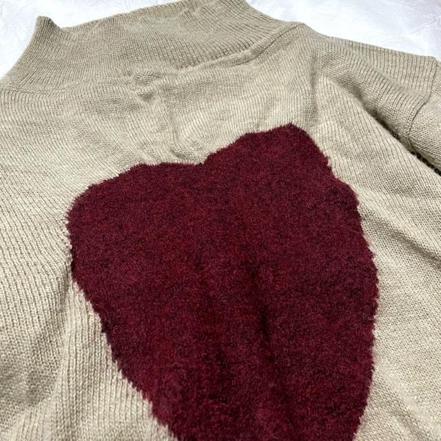 vivienne westwood ハート柄 ハイネック 長袖 ニット < 女性ファッション vivienne westwood ハート柄 ハイネック 長袖 ニット < 女性ファッションの