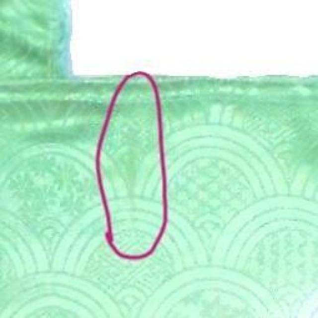 ◆生地に難あり◆スクエアベーシックトートバッグ◆青海波×オパールグリーン正絹地 < 女性ファッション ◆生地に難あり◆スクエアベーシックトートバッグ◆青海波×オパールグリーン正絹地 < 女性ファッションの