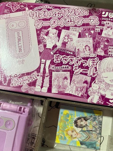 りぼん雑誌付録★りばいぶY2kケータイ型ケース★シールつき < おもちゃ  りぼん雑誌付録★りばいぶY2kケータイ型ケース★シールつき < おもちゃの