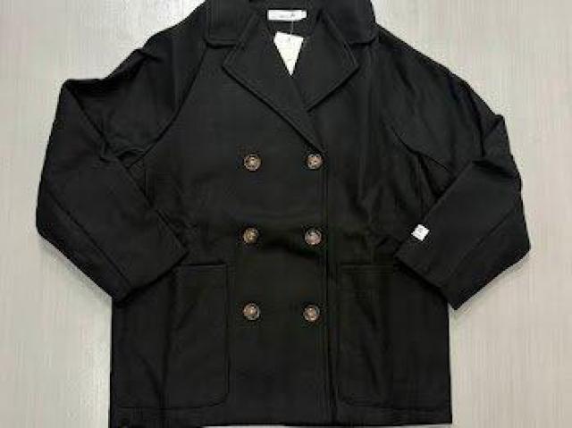 ショートコート トレンチコート ショートジャケット ブラック < 女性ファッション ショートコート トレンチコート ショートジャケット ブラック < 女性ファッションの