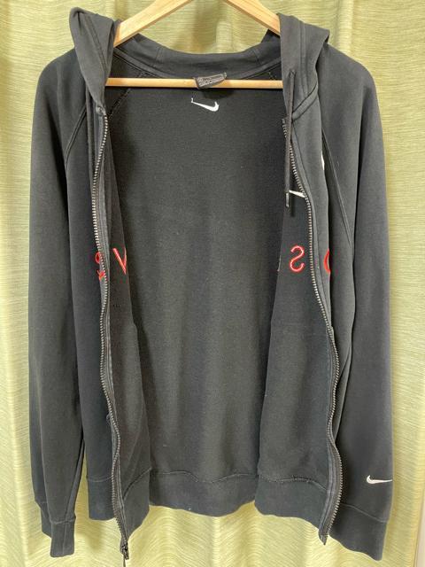 OLD NIKE�@�W�b�v�p�[�J�[�@�X�E�b�V�����S�@�h�J�@�i�C�L�@�W�b�v�A�b�v�@�t�[�f�B�[�u���b�N�@M �t��SWOOSH �� �u�����h�� 