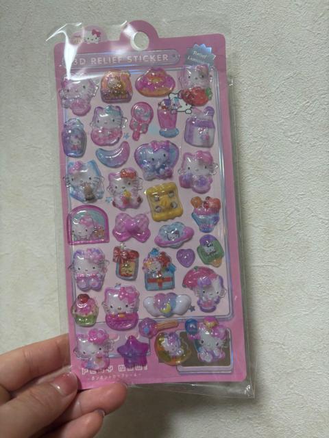 サンリオ 3D レリーフステッカー 2種セット シナモロール&ハローキティ デコシール < インテリア/ライフ サンリオ 3D レリーフステッカー 2種セット シナモロール&ハローキティ デコシール < インテリア/ライフの