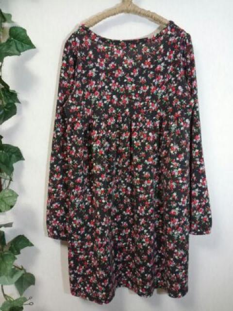 *iiM K* レトロ ハナガラ チュニックワンピース 38(M) < ブランド *iiM K* レトロ ハナガラ チュニックワンピース 38(M) < ブランドの