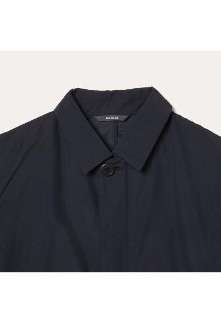 新品 AIGLE エーグル 撥水 比翼ステンカラーコート L 黒 薄手 < ブランド 新品 AIGLE エーグル 撥水 比翼ステンカラーコート L 黒 薄手 < ブランドの