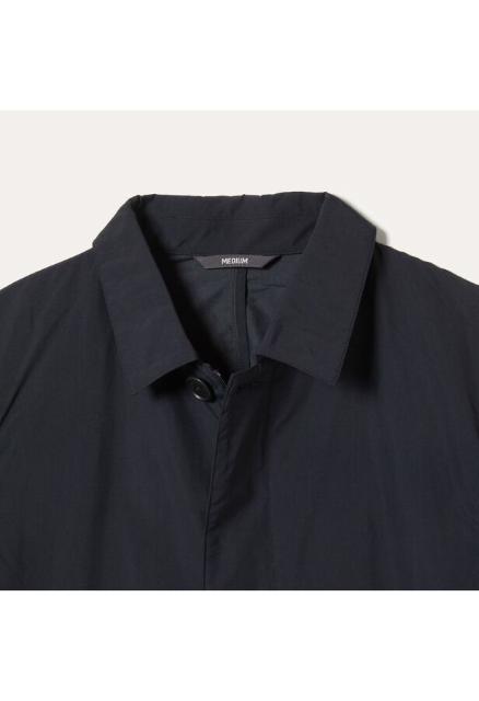 新品 AIGLE エーグル 撥水 比翼ステンカラーコート L 黒 薄手 < ブランド 新品 AIGLE エーグル 撥水 比翼ステンカラーコート L 黒 薄手 < ブランドの