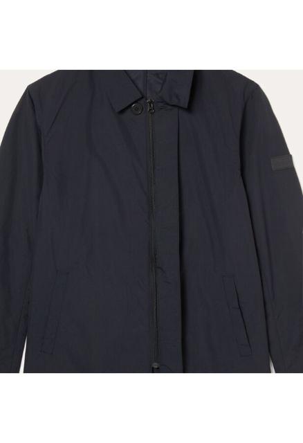 新品 AIGLE エーグル 撥水 比翼ステンカラーコート L 黒 薄手 < ブランド 新品 AIGLE エーグル 撥水 比翼ステンカラーコート L 黒 薄手 < ブランドの