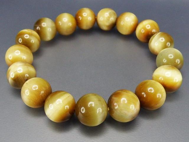 AA+天然石ミルキーイエロータイガーアイ約12mm数珠ブレスレット < 男性アクセサリー/時計  AA+天然石ミルキーイエロータイガーアイ約12mm数珠ブレスレット < 男性アクセサリー/時計の