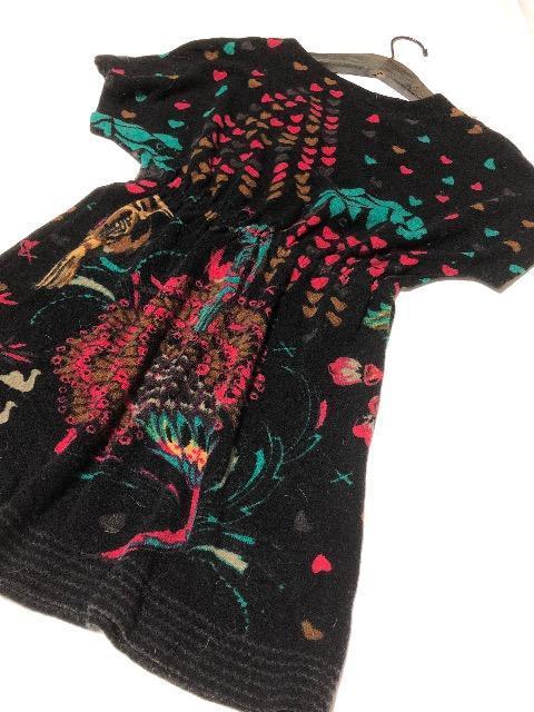 新品〈チュニックワンピ〉 襟レース ワンピース コットン(Mサイズ)ブラック < 女性ファッション  新品〈チュニックワンピ〉 襟レース ワンピース コットン(Mサイズ)ブラック < 女性ファッションの