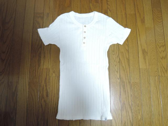 VISVIM ヘンリーネック Tシャツ 1 白系 ストライプ Tee カットソー ヴィズヴィム < ブランド VISVIM ヘンリーネック Tシャツ 1 白系 ストライプ Tee カットソー ヴィズヴィム < ブランドの