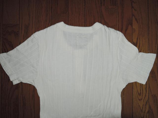 VISVIM ヘンリーネック Tシャツ 1 白系 ストライプ Tee カットソー ヴィズヴィム < ブランド VISVIM ヘンリーネック Tシャツ 1 白系 ストライプ Tee カットソー ヴィズヴィム < ブランドの