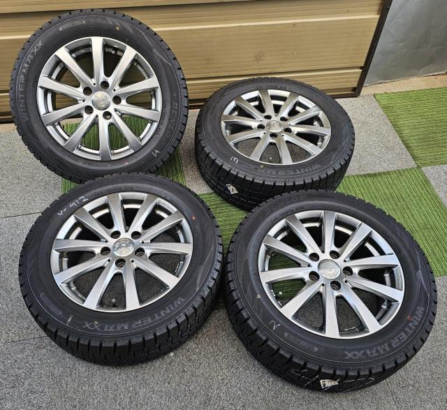 チームスパルコ ヴァローザ 16in 7J+48 PCD112 ダンロップ ウインターマックス WM02 4本セット205/55R < 自動車/バイク チームスパルコ ヴァローザ 16in 7J+48 PCD112 ダンロップ ウインターマックス WM02 4本セット205/55R < 自動車/バイク