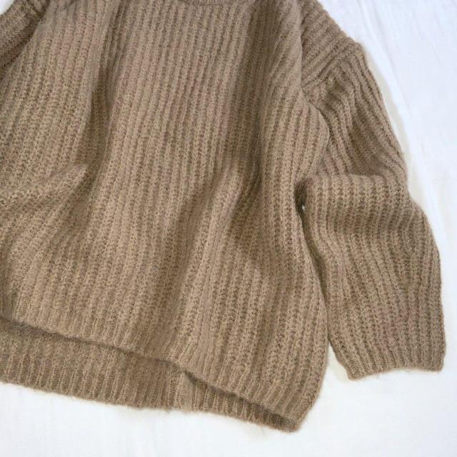 GU☆パフィタッチローゲージクルネックーセーター < ブランド GU☆パフィタッチローゲージクルネックーセーター < ブランドの