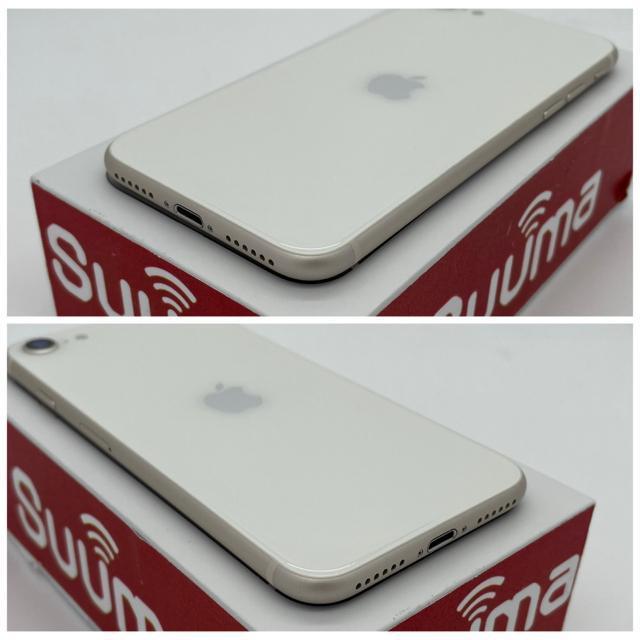 A 100% iPhone SE3 64 GB SIM�t���[ �z���C�g �{�� �� �Ɠd/AV�� 