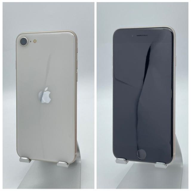 A 100% iPhone SE3 64 GB SIM�t���[ �z���C�g �{�� �� �Ɠd/AV�� 