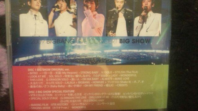 A!BIGBANG/2009LIVECONCERT BIGSHOW1/DVD2g  ^gObY 