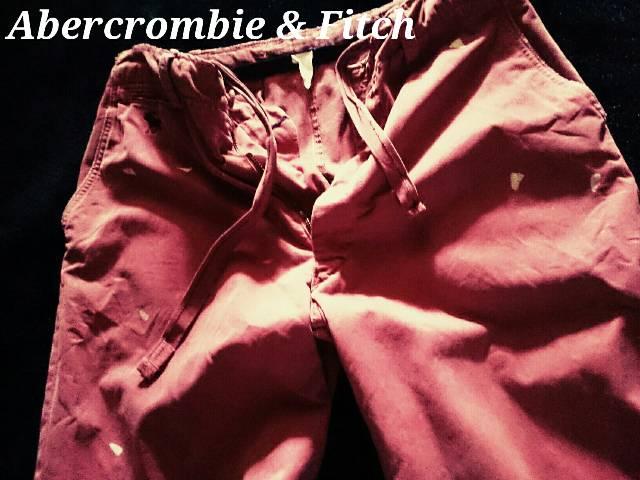 【Abercrombie & Fitch】アバクロ Vintage Paint デストロイチノショーツ 32/Burgandy < ブランド 【Abercrombie & Fitch】アバクロ Vintage Paint デストロイチノショーツ 32/Burgandy < ブランドの