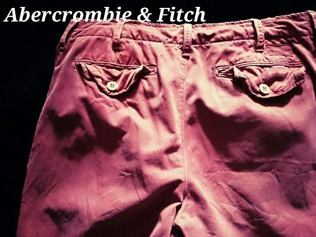 【Abercrombie & Fitch】アバクロ Vintage Paint デストロイチノショーツ 32/Burgandy < ブランド 【Abercrombie & Fitch】アバクロ Vintage Paint デストロイチノショーツ 32/Burgandy < ブランドの