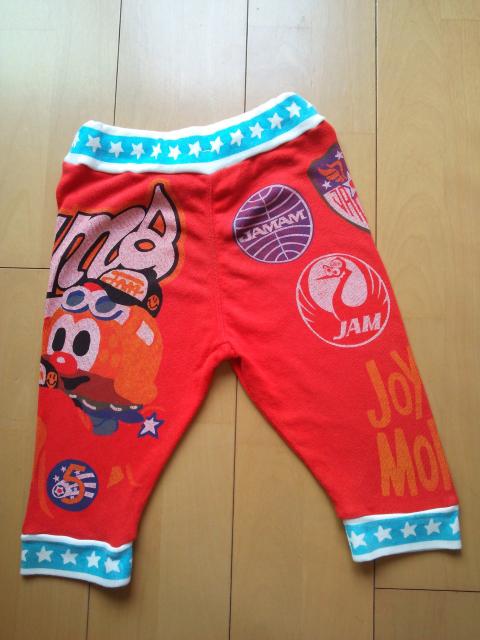 中古サルエルパンツ 七分丈パンツ110赤JAM < ブランド  中古サルエルパンツ 七分丈パンツ110赤JAM < ブランドの
