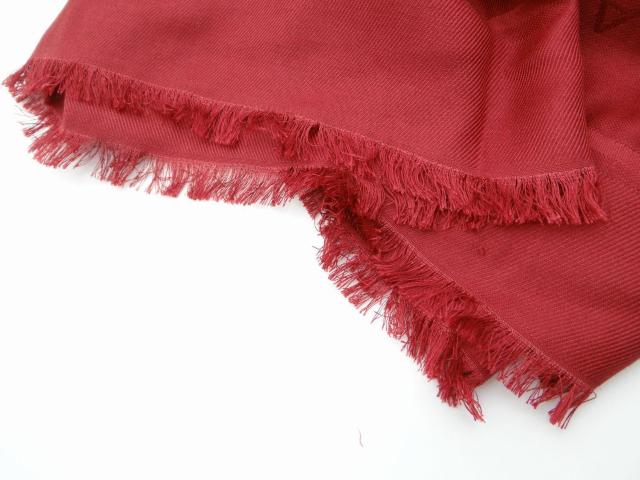 BVLGARI ブルガリ ロゴマニア シルク×ウール ストール ショール レッド<USED>【送料無料】 < ブランド BVLGARI ブルガリ ロゴマニア シルク×ウール ストール ショール レッド<USED>【送料無料】 < ブランドの