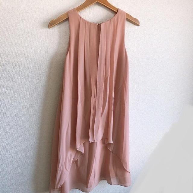 ◆裾パールワンピース◆くすみピンク36★結婚式お呼ばれ懇親会など♪1回着用のみ < 女性ファッション  ◆裾パールワンピース◆くすみピンク36★結婚式お呼ばれ懇親会など♪1回着用のみ < 女性ファッションの