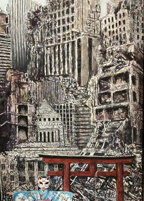 絵画 水彩『Ground Zero -Little Tokyo-八百万神-天祥・降臨・顕形(げぎょう)の雛子』新品・真作保証・原画 < ホビー 絵画 水彩『Ground Zero -Little Tokyo-八百万神-天祥・降臨・顕形(げぎょう)の雛子』新品・真作保証・原画 < ホビーの