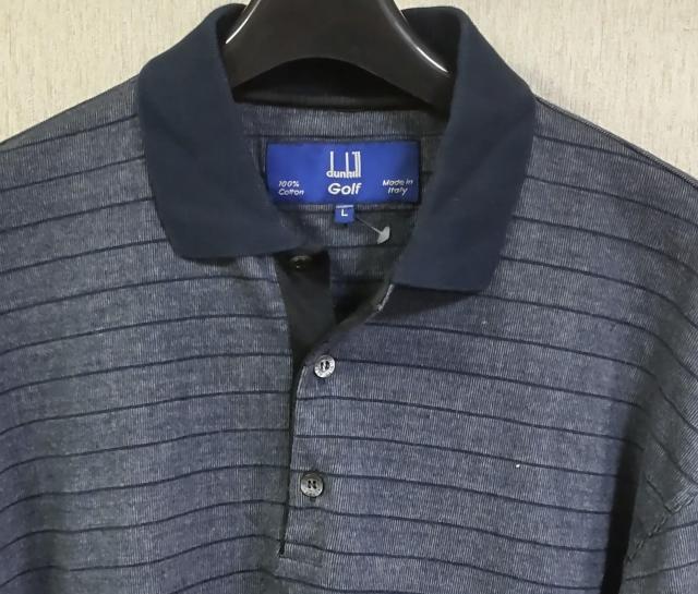 ダンヒル●dunhill GOLF●長袖ポロシャツ●イタリア製●L < ブランド  ダンヒル●dunhill GOLF●長袖ポロシャツ●イタリア製●L < ブランドの