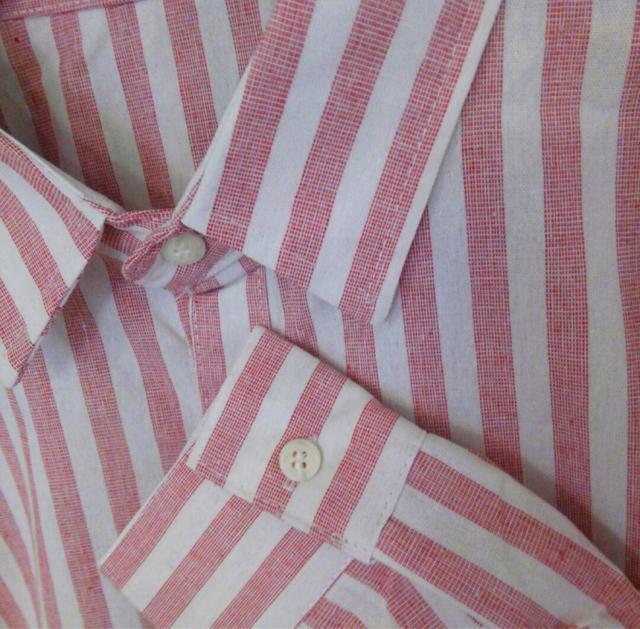 新品タグ付き ピンクストライプシャツ < 男性ファッション  新品タグ付き ピンクストライプシャツ < 男性ファッションの