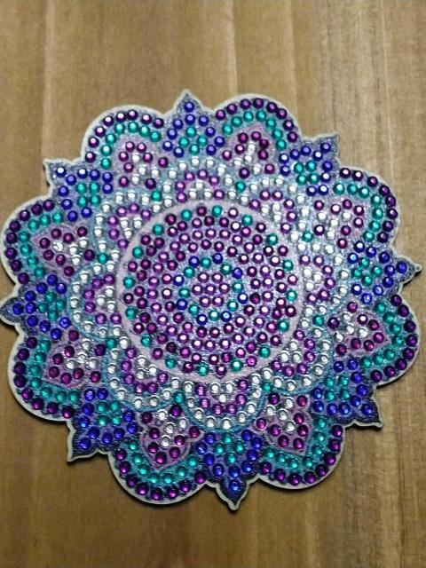 花曼荼羅模様★ダイヤモンドアート コースター@ < インテリア/ライフ 花曼荼羅模様★ダイヤモンドアート コースター@ < インテリア/ライフの