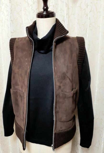 ヴィンテージイタリア(Sun―Vavila)のラム毛皮のリバーシブル仕様のベスト < 女性ファッション ヴィンテージイタリア(Sun―Vavila)のラム毛皮のリバーシブル仕様のベスト < 女性ファッションの