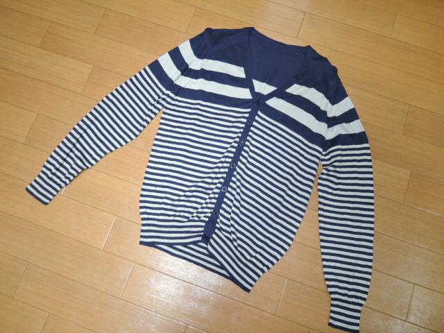 uniform experiment 薄手 ボーダー カーディガン 2 紺 SOPHNET. < ブランド  uniform experiment 薄手 ボーダー カーディガン 2 紺 SOPHNET. < ブランドの