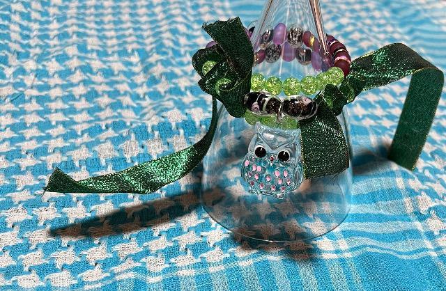 フクロウブレスレット 未使用 グリーン < 女性アクセサリー/時計  フクロウブレスレット 未使用 グリーン < 女性アクセサリー/時計の