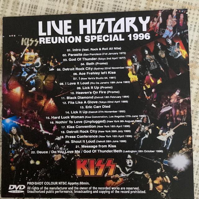 【エース追悼】輸入盤 KISS - LIVE HISTORY: REUNION SPECIAL 1996 キッス < タレントグッズ  【エース追悼】輸入盤 KISS - LIVE HISTORY: REUNION SPECIAL 1996 キッス < タレントグッズの