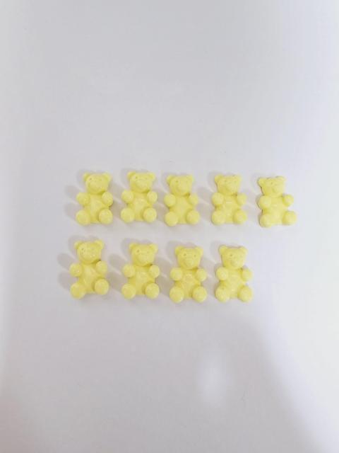 A クマ デコパーツ 9個セット 薄黄色 < ペット/手芸/園芸  A クマ デコパーツ 9個セット 薄黄色  < ペット/手芸/園芸の