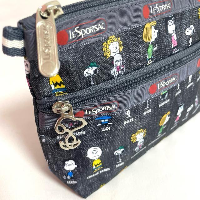 ★新品★LeSportsac レスポートサック スヌーピ グレイ  化粧ポーチ  2つ収納 ポーチ 7105 送料無料 < 女性ファッション  ★新品★LeSportsac レスポートサック スヌーピ グレイ  化粧ポーチ  2つ収納 ポーチ 7105 送料無料 < 女性ファッションの