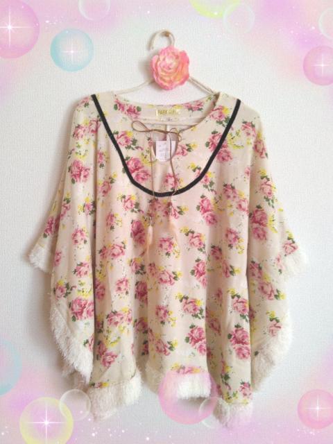 新品☆PARK GIRL*花柄ポンチョ < 女性ファッション  新品☆PARK GIRL*花柄ポンチョ  < 女性ファッションの